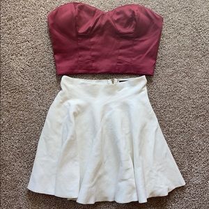 Hot Miami Styles white skater skirt